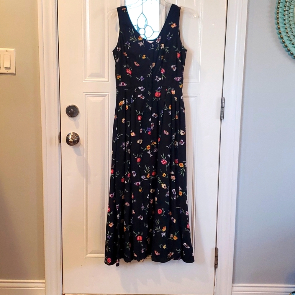 Together navy blue floral dress